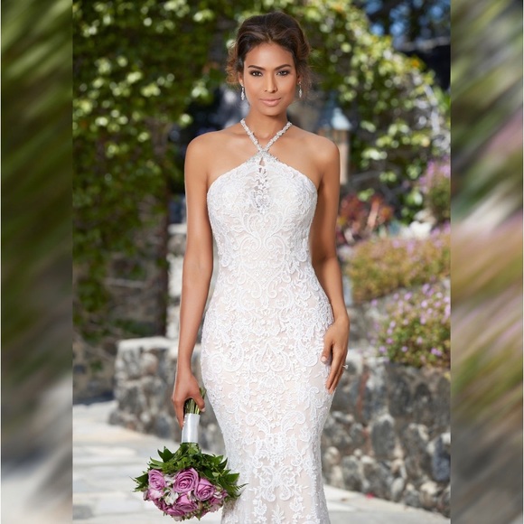 NWT Lace Wedding Dress by Kitty Chen - Picture 2 of 7